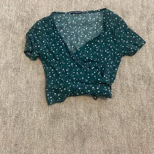 Flower wrap top | Brandy Melville